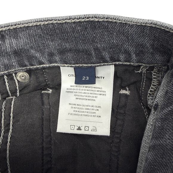 NWT CITIZENS OF HUMANITY Jolene High Rise Vintage Slim Size 23 Graphite - Picture 6 of 8